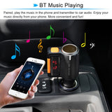 TD® Transmetteur bluetooth voiture FM allume cigare musique usb sans fil téléphone adaptateur radio chargeur MP3 mains libres iphone