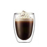 Coffret de 6 Tasse à café/Expresso/Espresso - 350 ml , Set de verre transparent double paroi pour café et thé