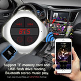 TD® Transmetteur FM Bluetooth Double USB Lecteur mp3, radio, Carte SD - Kit voiture Bluetooth Appel mains libres