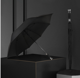 Parapluie à Long Manche Parapluie 8 Os Tige Droite Coupe-Vent Automatique D'affaires Golf Parapluie À Long Manche Cadeau Para