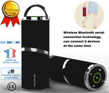 TD® enceinte portable noire sans fil Bluetooth Écran musique tactile enceinte moderne imperméable carte externe se connecte en série