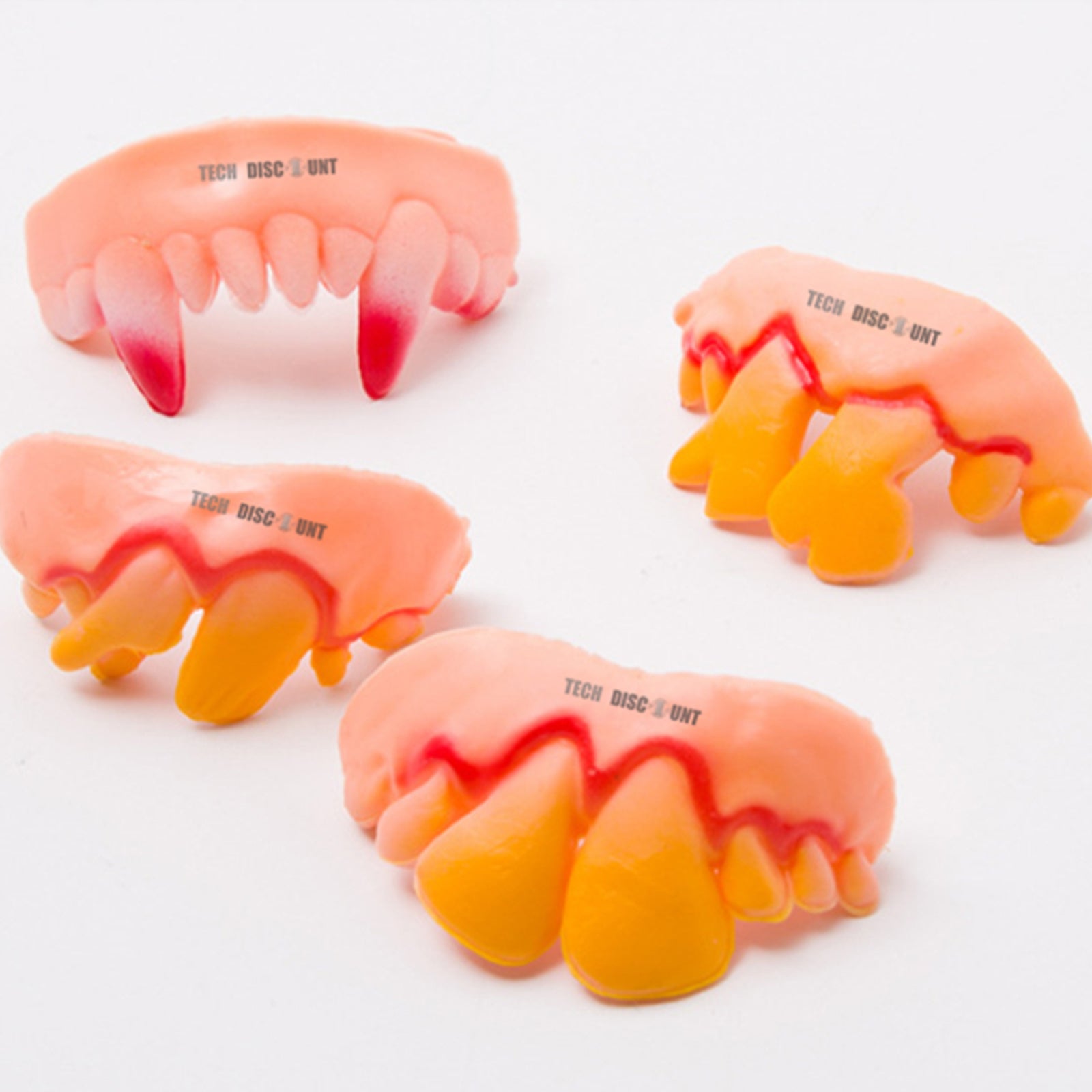 TD® ensemble dentier deguisement vampire enfant dents pourries dracula drole fantaisie fausse jaune farce halloween jouet monstre