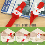 TD® bracelets pour enfants Noël jouet à claquer bonhomme cadeau fête décoration couleur beauté luminosité dessin animé froid neige