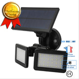 TD® 48 led applique murale extérieure-solaire capteur de radar de puissance applique murale 360 degrés pour jardin, cour, ferme