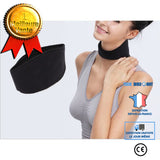 TD® Ceinture de cou chauffante - Produit une chaleur naturelle pour soulager les douleurs musculaires - Cadeau de Noël idéal (Noir)