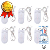 TD® 16 pièces guirlande lumineuse LED bricolage extra mince alimenté par batterie intérieure lumière fée pour la   white