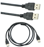 Câble USB 3.0 A vers A 2 mètres Cordon de données A mâle vers A mâle Rallonge de Type A/A pour ordinateur 2m