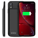 TD® 6000mAh Coque Batterie pour iPhone XR echargeable Externe Portable Chargeur de Batterie Pack Power Bank Batterie de Secours