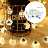 TD® LED halloween fantôme festival guirlande lumineuse-yeux fantômes double face-3 mètres 20 lumières