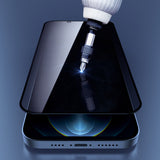 TD® Film trempé HD anti-empreintes digitales et intimité iPhone13 Pro MAX plein écran tactile sensible trou transparent