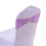 TD® Lot de 30 pièces Élastique Nœud de Chaise Bande 14*36 cm / Ruban de Décoration de Chaise/ Fête Mariage Soirée Lilas Violet
