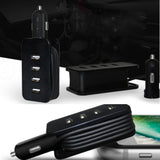 TD® chargeur de voiture allume cigare usb iphone multi usb rapide samsung multi embout telephone secteur smartphone tablette android