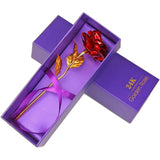 TD® 24K Gold Foil Rose Gold Rose Gold Foil Rose Gift Box Saint Valentin Cadeau de Noël