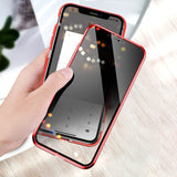 TD® Etui protection coque IPhone 12 sécurité magnétique anti-rayure antichoc housse téléphone verre trempé tactile aiment tendance s