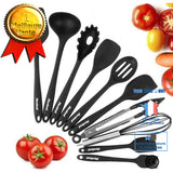 TD® 10 Pièce Silicone Ustensiles Cuisine Ensemble Résistant À La Chaleur Ustensiles de Cuisine Sécurité Santé Antiadhésive Anti