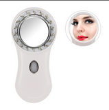 TD® LED Machine d'iontophorèse, thérapie ion lift soins du visage beauté machine de massage   Enlever les rides du visage  blanc