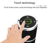 TD® enceinte portable noire sans fil Bluetooth Écran musique tactile enceinte moderne imperméable carte externe se connecte en série