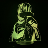 TD® Veilleuse 3D,3D Led Veilleuse Naruto Uchiha Itachi Action Figure 7 Couleurs Toucher Illusion Optique Lampe De Table E13003