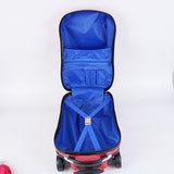 TD® Valise pour enfants modèle voiture valise bébé grande capacité étanche antivol voyage avion 50 cm couleur rouge bagage fermeture