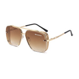 TD® Nouvelles lunettes de soleil de style steampunk hommes et femmes lunettes de soleil carrées tendances européennes et américaines
