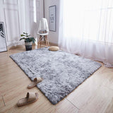 TD® tapis salon lavable moelleux gris clair anthracite shaggy chambre doux résistant anti tâche salon décoration intérieure 160 * 23