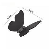 Crochet espace noir crochet en aluminium papillon patère décoration de chambre à coucher crochet simple en trois dimensions p