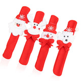 TD® bracelets pour enfants Noël jouet à claquer bonhomme cadeau fête décoration couleur beauté luminosité dessin animé froid neige
