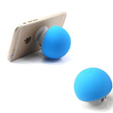 TD® Mini Enceinte Bluetooth Sans fil en forme de Champignon Ventouse Bleu Enceinte bluetooth étanche avec microphone