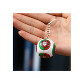 TD® Coupe d'Europe Football porte-clés Football pendentif cadeaux pour les fans de jeux allemands périphérique cadeau porte-clés