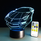 TD® 3D Lampe Illusion Optique Led Veilleuse 3D Led Lampe Voiture Forme Ampoules Night Light Night Illumination Optique IllumKF584342