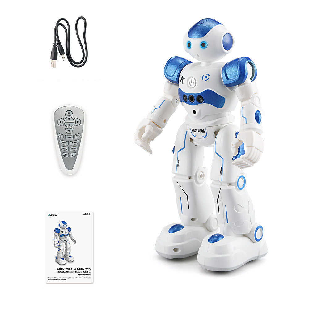 TD® Robot  bleu  de  programmation  intelligente  télécommandé  Démonstration d'induction de  geste  Robot jouet éducatif pour enfan