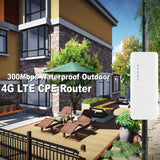 TD® Carte 4G étanche extérieure routeur blanc entreprise surveillance sans fil extérieure routage 4G vers carte sim filaire fréquenc