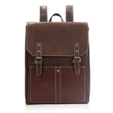 TD® Sac à dos à la mode de style britannique rétro européen et américain sac d'ordinateur pour étudiant en plein air en cuir pour fe