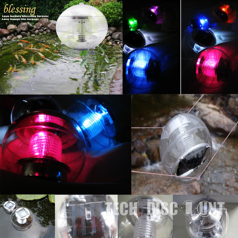 TD® Lampe solaire extérieur décoration lumineuse lumière LED multicolore rgb étanche imperméable modèle boule piscine et jardin