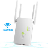 TD® Répéteur AC1200M 2.4GHZ et 5.8GHz amplificateur de signal de routeur wifi sans fil AP extension de réseau améliorée sans fil