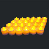 TD® Lot de 12 Bougies LED électronique lumière-bougies à piles, sans flammes-Décoration LED couleur pour maison cadeau Noël