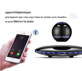 INN® Haut-parleur à levage magnétique Rotation à 360 degrés et haut-parleur flottant à LED Bluetooth 4.0 sans fil avec microphone et