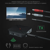 TD® Transmetteur Bluetooth Récepteur 2-en-1 Adaptateur TV Voiture Haut-Parleur Ordinateur Audio Léger Portable Largement Compatible