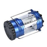 TD® Lanterne extérieure de camping éclairage de randonnée acier inoxydable campement bivouac pêche lumière 12 LED couleur bleu