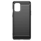 TD® Coque de téléphone en silicone antichoc à motif en fibre de carbone pour OnePlus8T Coque souple de protection brossée tout compr