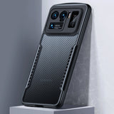 TD® Coque de téléphone portable anti-chute en fibre de carbone adaptée à la dissipation thermique anti-empreintes digitales Xiaomi 1