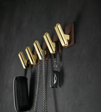 Patère patère patère créative patère marron créative simple style moderne noyer noir tenture murale porte-manteau poinçon gra