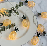 TD® Guirlande Lumineuse 3M 20 Ampoules Guirlande lumineuse LED à Piles Petites Ananas pour Fête Noël Mariage Anniversaire Soirée Cha