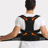 TD® Ceinture de correction du dos anti-bossu poitrine correcteur d'épaule ouvert ceinture de correction de posture code L