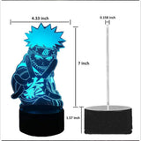 TD® Naruto Lampe Veilleuse 3D pour garçon LED 7 couleurs tactile lampe de table Cadeau E11472
