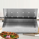 TD® Boîte à fumée en acier inoxydable outils de barbecue boîte en bois de fruits boîte à cigarettes assortie pour barbecue