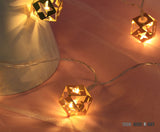 TD® guirlande lumineuse extérieur anniversaire intérieur lanternes doréees led boules pile décoration chambre enfant chinoise fête