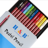 Ensemble de stylos en carbone 12 couleurs boîte fer couleur crayon carbonisé dessin écriture croquis art peinture ensemble ou
