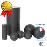 TD® 5 pièces balle épineuse exercice Fitness Durbale Yoga accessoires rouleau de Massage cylindre pour femmes hommes  MASSAGE ROLLER
