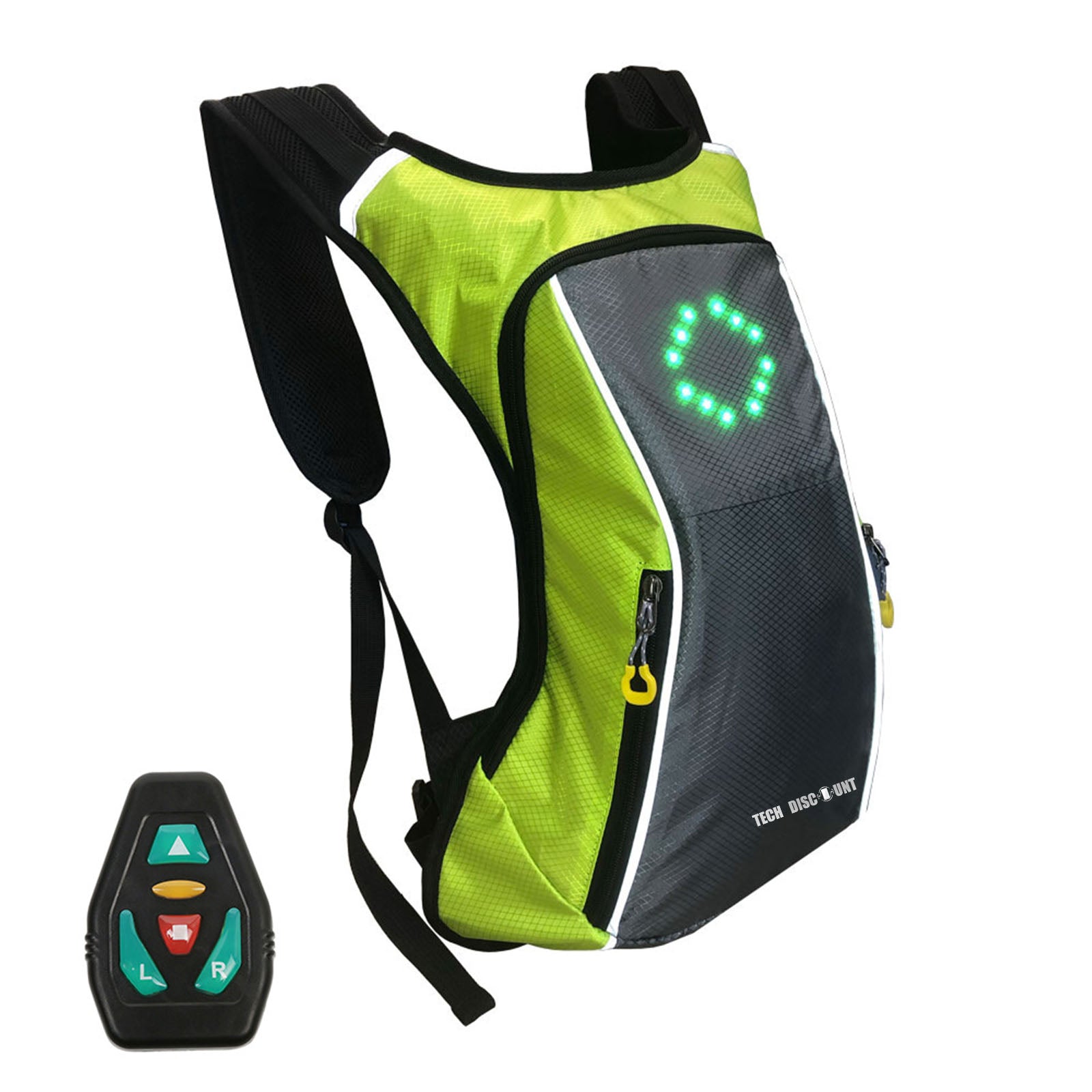 TD® Vélo Télécommande Sans Fil LED Éclairage Avertissement Sac À